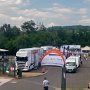A TCR paddock-ot a Hungaroring Kart Centerben alakították ki, innen néztük a második DTM futamot, kitűnő rálátással a kettes kanyarra.